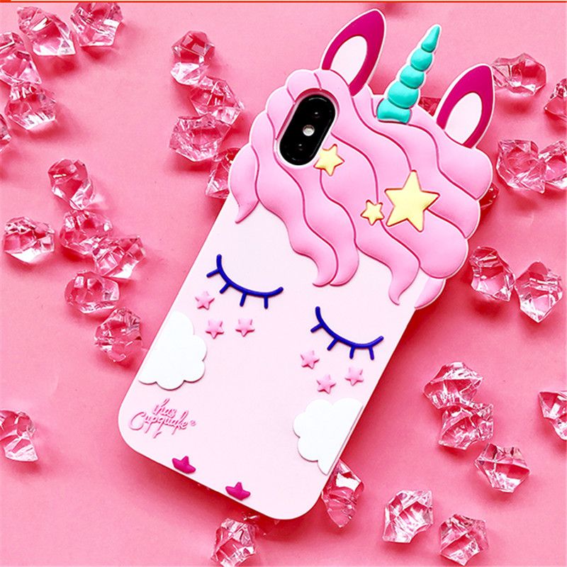For IPhone X Unicorn Phone Cases For Iphone 8 8plus 7